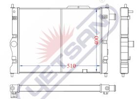 R.D. 15230240 - RADIADOR OPEL ASCONA 2000 METALICO