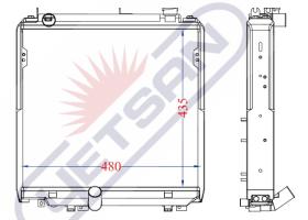 R.D. 15234212 - RADIADOR TOYOTA DYNA 100/150 01-06 2KDFTV METAICO