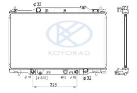 KOYO PL081222 - RADIADOR HONDA STREAM A/T