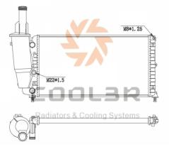 R.D. FT952 - RADIADOR FIAT PUNTO 60