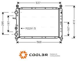 R.D. FT501 - RADIADOR FIAT TEMPRA/ALFA 155