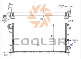 R.D. FT379 - RADIADOR FIAT PANDA 1.1-1.2