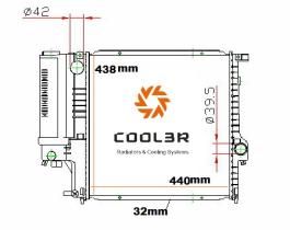 R.D. 1444012 - RADIADOR BMW E36