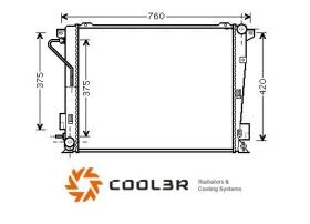 R.D. HY171 - RADIADOR HYUNDAI SONATA CRDI A/T