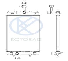 KOYO PL013431R - RADIADOR TOYOTA AYGO - P.S.A