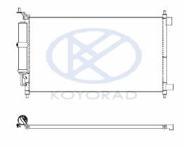 KOYO CD020311 - CONDENSADOR NISSAN MICRA K12-JUKE