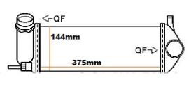 R.D. 106062J83 - INTERCOOLER RENAULT KANGOO-MERCEDES CITAN