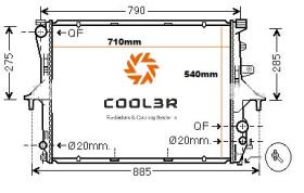 R.D. 109580082 - RADIADOR VW TOUAREG 3.0TD/Q7