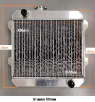 R.D. 12FDR017 - RADIADOR ALUMINIO UNIVERSAL