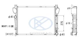 KOYO PL412898 - RADIADOR MERCEDES CLASE W220-W215-R230