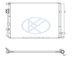 KOYO CD821297M - CONDENSADOR KIA RIO