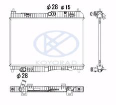 KOYO PL322535 - RADIADOR FORD FIESTA 1.4-1.6 TDCI