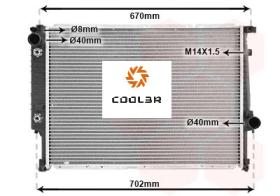 R.D. BW566 - RADIADOR BMW 5 E34/7 E32 A/T