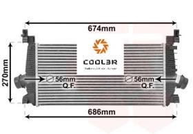 R.D. OP548 - INTERCOOLER OPEL ASTRA J CDTI