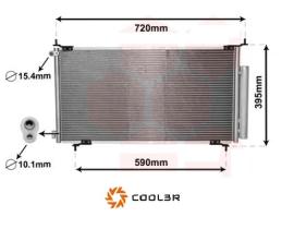 R.D. 103876K8C1S - CONDENSADOR HONDA CRV II