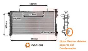 R.D. CR077 - RADIADOR CHRYSLER VOYAGER IV 3.3