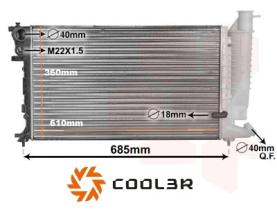 R.D. CT475 - RADIADOR CITROEN XSARA/ZX-PEUGEOT