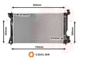 R.D. 108125082 - RADIADOR TOYOTA AVENSIS A/T