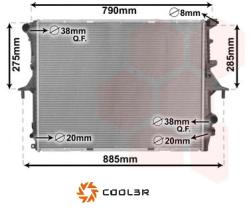 R.D. 109580081 - RADIADOR VW TOUAREG-PORSCHE-AUDI
