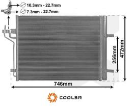 R.D. 1032X1K8C2S - CONDENSADOR FORD FOCUS/KUGA