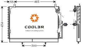 R.D. 105014K8A4 - CONDENSADOR MERCEDES W124