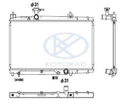 KOYO PL011930 - RADIADOR TOYOTA YARIS