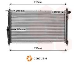 R.D. DW263 - RADIADOR DAEWOO NUBIRA 1.6-2.0 `97-