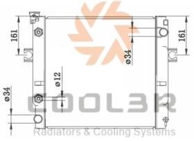 R.D. 1412922 - RADIADOR FORKLIFT - NISSAN