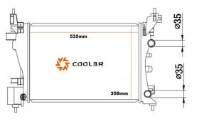 R.D. 1442073 - RADIADOR OPEL CORSA D 1.2-1.4