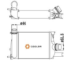 R.D. 1487235 - INTERCOOLER DACIA DUSTER/SANDERO/LODGY