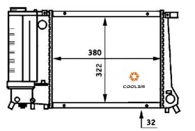 R.D. 10200508A5 - RADIADOR BMW E30 316-318