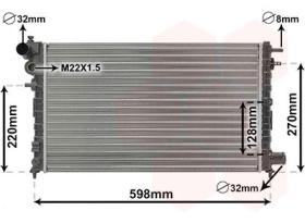 R.D. 102306083 - RADIADOR CITROEN SAXO-PEUGEOT 1.5D