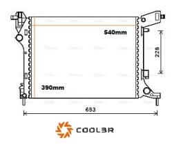 R.D. 1030L1081 - RADIADOR FIAT 500