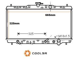 R.D. 103816083 - RADIADOR HONDA ACCORD A/T