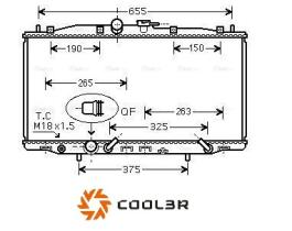 R.D. 103833082 - RADIADOR HONDA ACCORD VIII 2.4