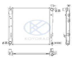 KOYO PL812557 - RADIADOR HYUNDAI IX35 2.0CRDI