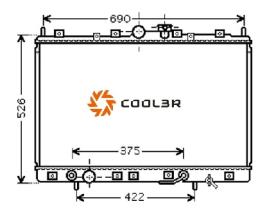 R.D. 105252081 - RADIADOR MITSUBISHI SPACE WAGON