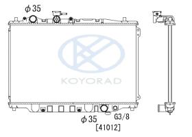 KOYO PA060578 - RADIADOR MAZDA 626 `87