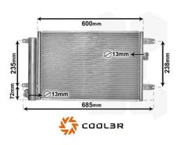 R.D. 109550K8C1S - CONDENSADOR VW-FORD GALAXY-SEAT