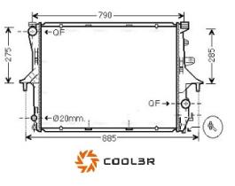 R.D. 109580083 - RADIADOR VW TOUAREG-PORSCHE-AUDI