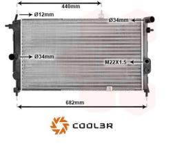 R.D. 10551408A5 - RADIADOR OPEL VECTRA/CALIBRA