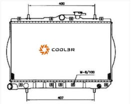 R.D. 1421028 - RADIADOR HYUNDAI ACCENT 94-00