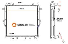 R.D. 1412657 - RADIADOR TOYOTA LANDCRUISER HZJ7 - PL/AL