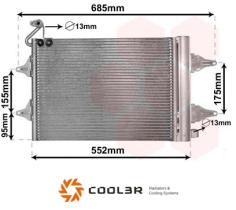 R.D. 106913K8C1S - CONDENSADOR AUDI-SEAT-SKODA-VW