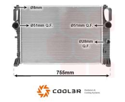 R.D. 105016085 - RADIADOR MERCEDES W211 A/T `02