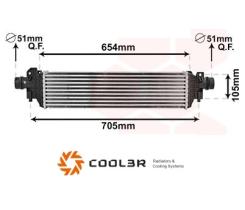 R.D. 1055L1J83 - INTERCOOLER OPEL MOKKA