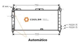 R.D. 16PA0005 - RADIADOR OPEL CORSA B/TIGRA +AC A/T