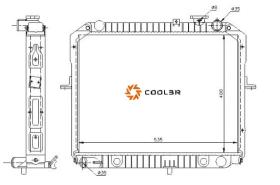 R.D. 16PA0847 - RADIADOR KIA K2700 - PL/ALU