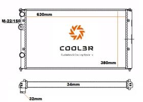 R.D. 16PAB0709 - RADIADOR SEAT IBIZA-CORDOBA-INCA