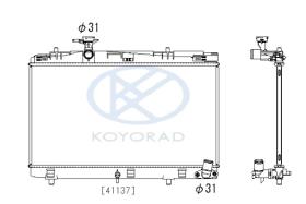 KOYO PL013883 - RADIADOR TOYOTA YARIS